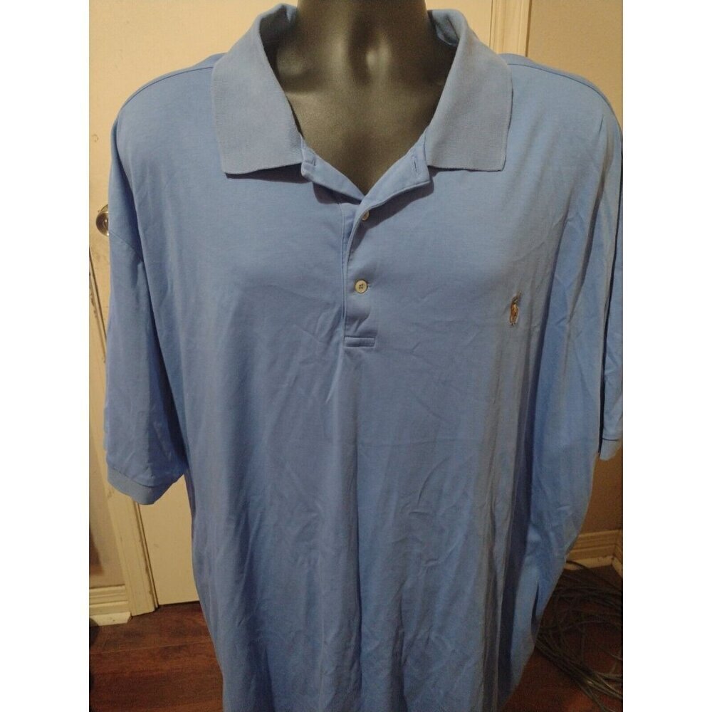 Polo Ralph Lauren short sleeve polo shirt 4XB 4XL Big Men blue